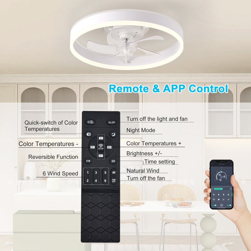 11.81cm Ceiling Fan with LED Lights