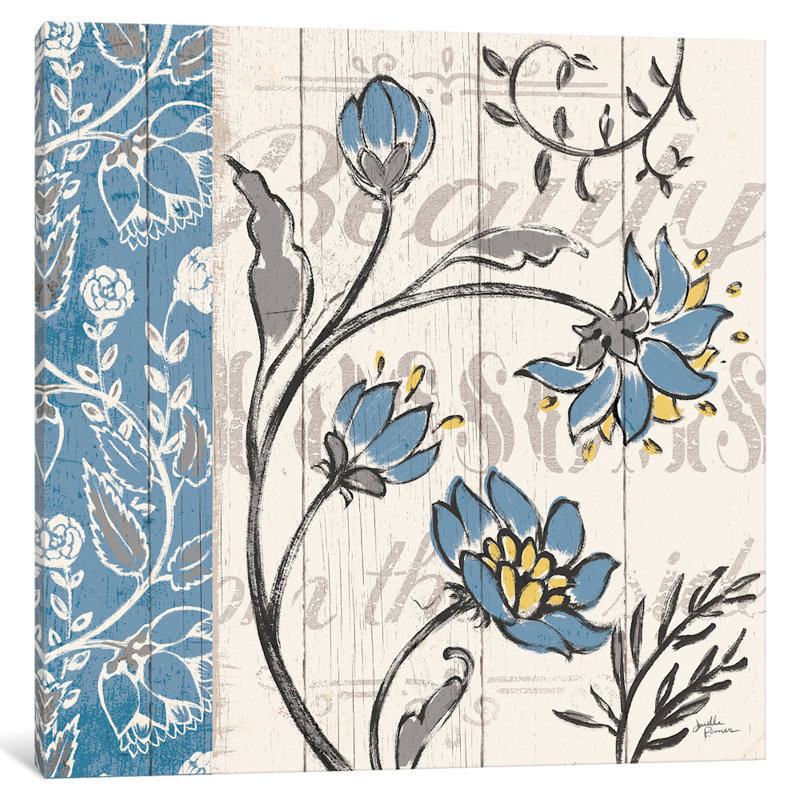 «Blooming Season II», impression sur toile tendue, H 18 po x l 18 po x P 1,5 po, Toile encadrée noire, Pas de tapis
