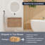 Meuble-lavabo mural 29 1/2 po - 5 options de lavabo couleur, plateau en pierre reconstituée et armoire de rangement à fermeture en douceur (type A)-1881385299