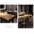 Industrial Style Heavy Solid Wood Dining Table-1051131466