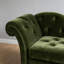 Chaise longue de loisirs rétro en tissu vert-131995698