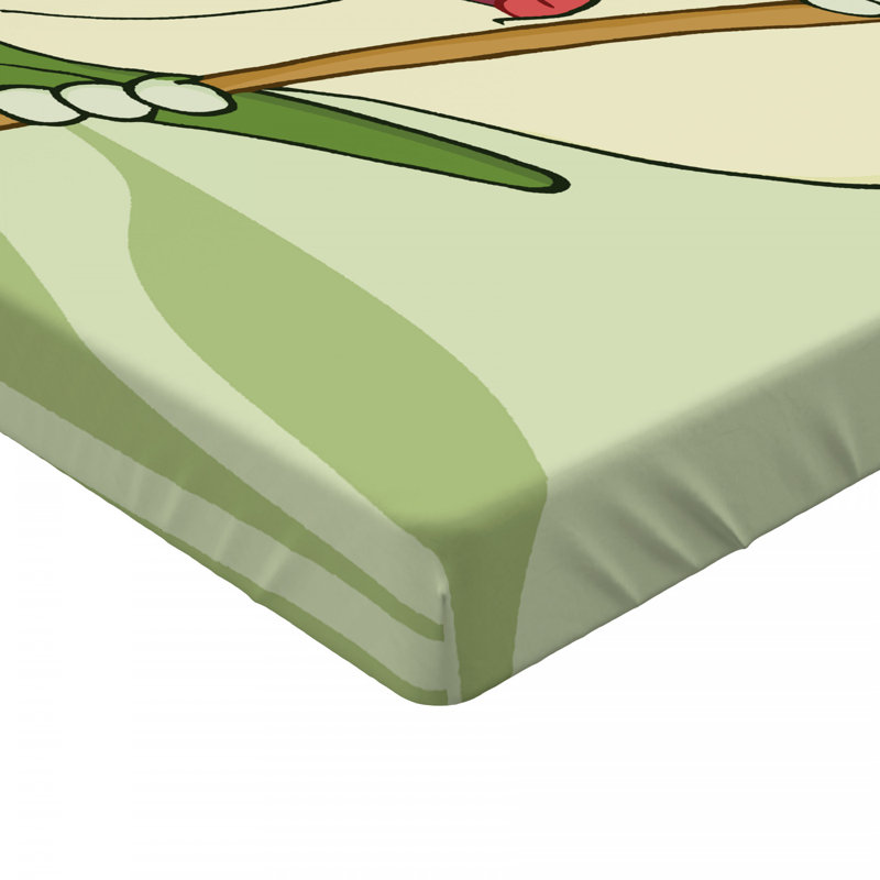 Microfiber Fitted Sheet, Twin Fitted Sheet, Green