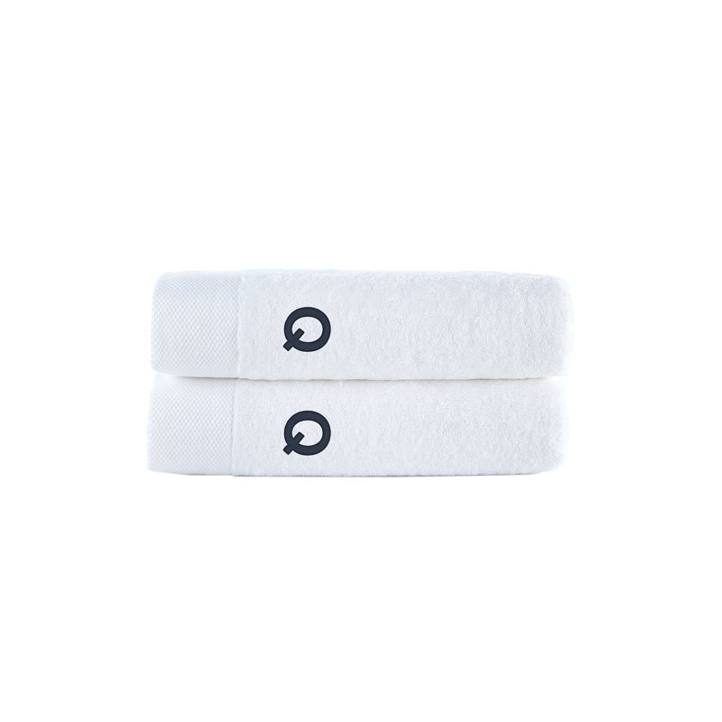 Dierks 2 pcs Bath Towels, Q, Bath Towels - 2 Pack, White