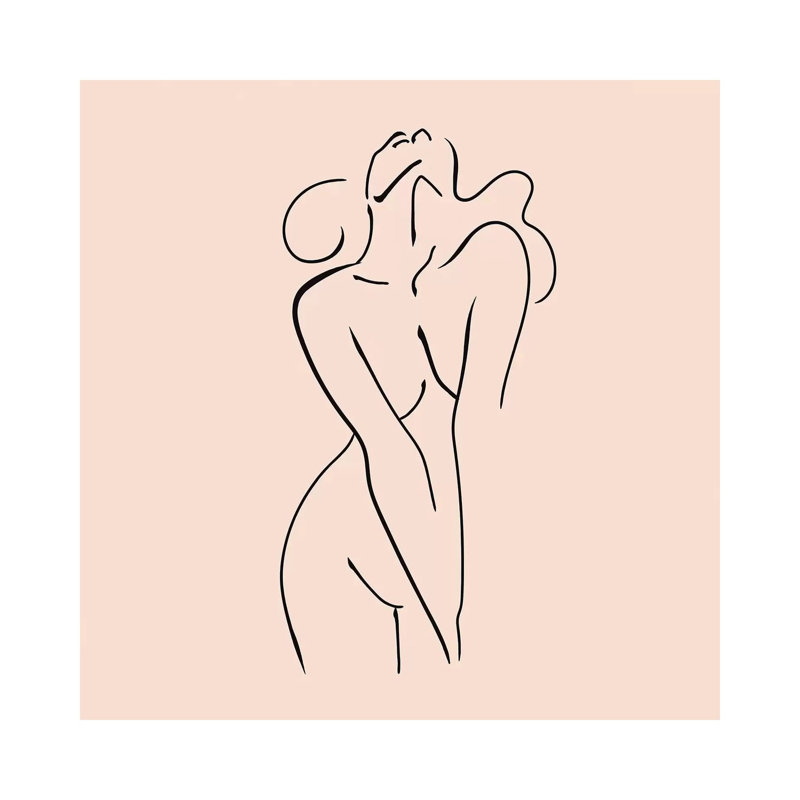Femme №3 Square 1 Piece Wrapped Canvas Wall Art, 45.72cm H x 45.72cm W