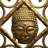 Buddhist Temple Bell Chime in Burnt Gold