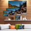 «Blue Clear Lake with Mountains», reproduction de photo sur toile tendue-19242372