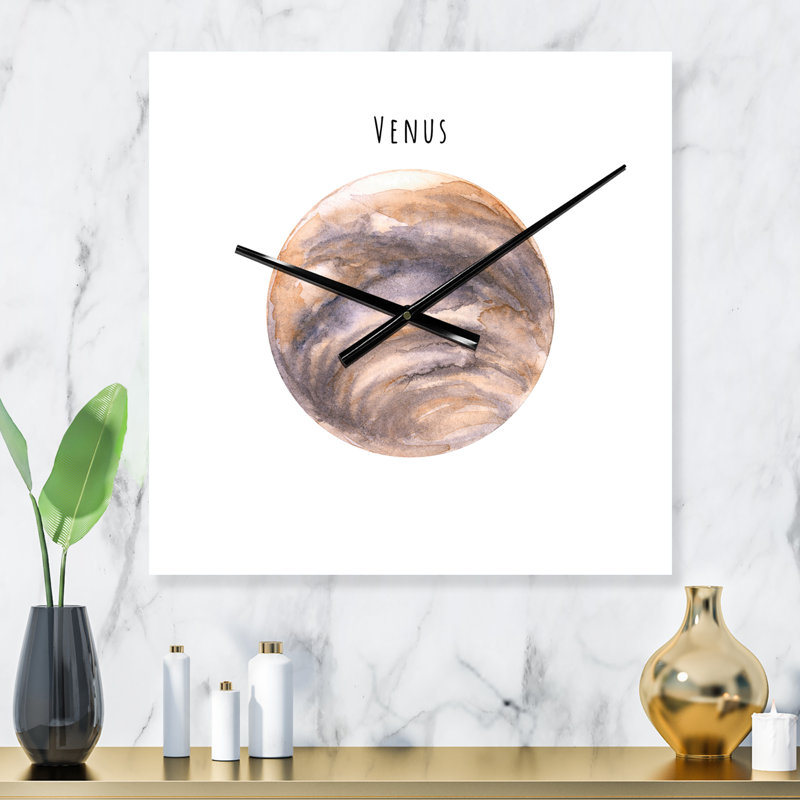Planète Vénus - Horloge murale bohémienne et éclectique, Très grand