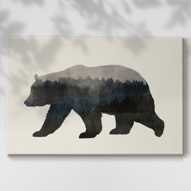 " The Wilderness II ", White Framed Canvas, 40" H x 60" W x 1.5" D