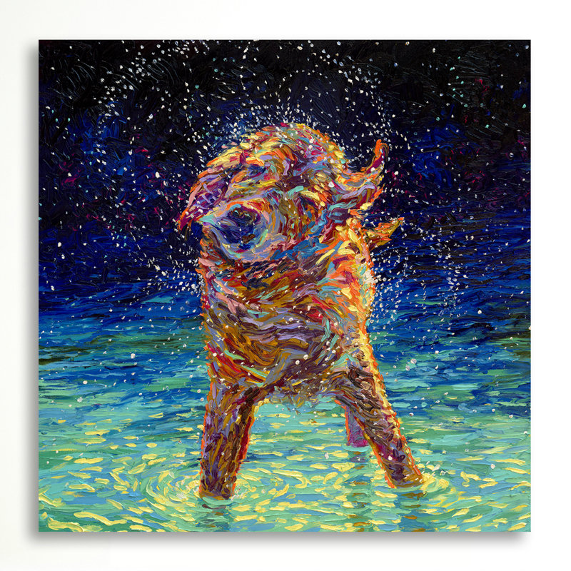 «Moonlight Swim», reproduction sur toile tendue, H 48 po x l 48 po x p 1,5 po