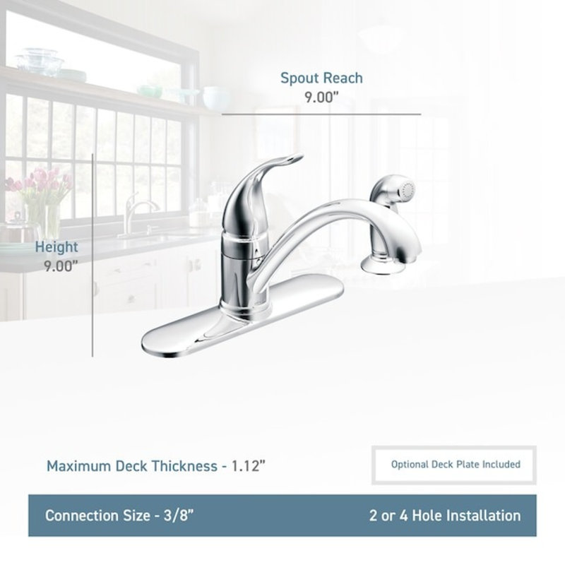 Torrance Single handle Kitchen Faucet, Chrome