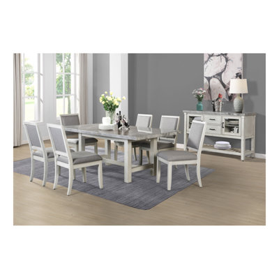 Canova - 7 Piece Dining Set - White