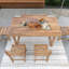 Ensemble de table et chaises d'extérieur en bois d'acacia de haute qualité-1160952216