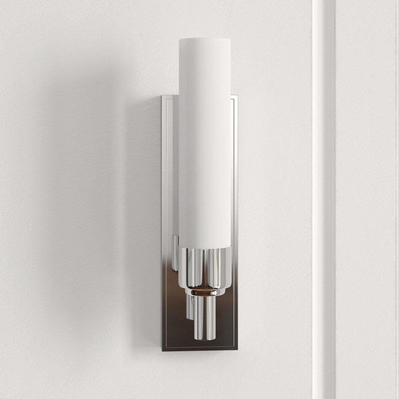 Main Line 1-Light Bath Sconce, Satin Nickel