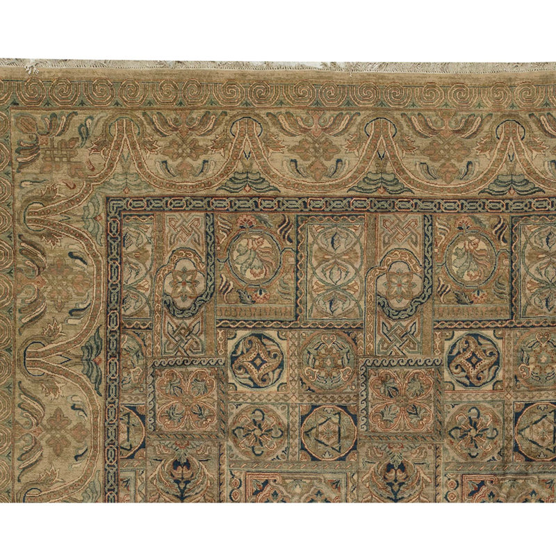 Magnolia Wool Oriental Area Rug in Brown