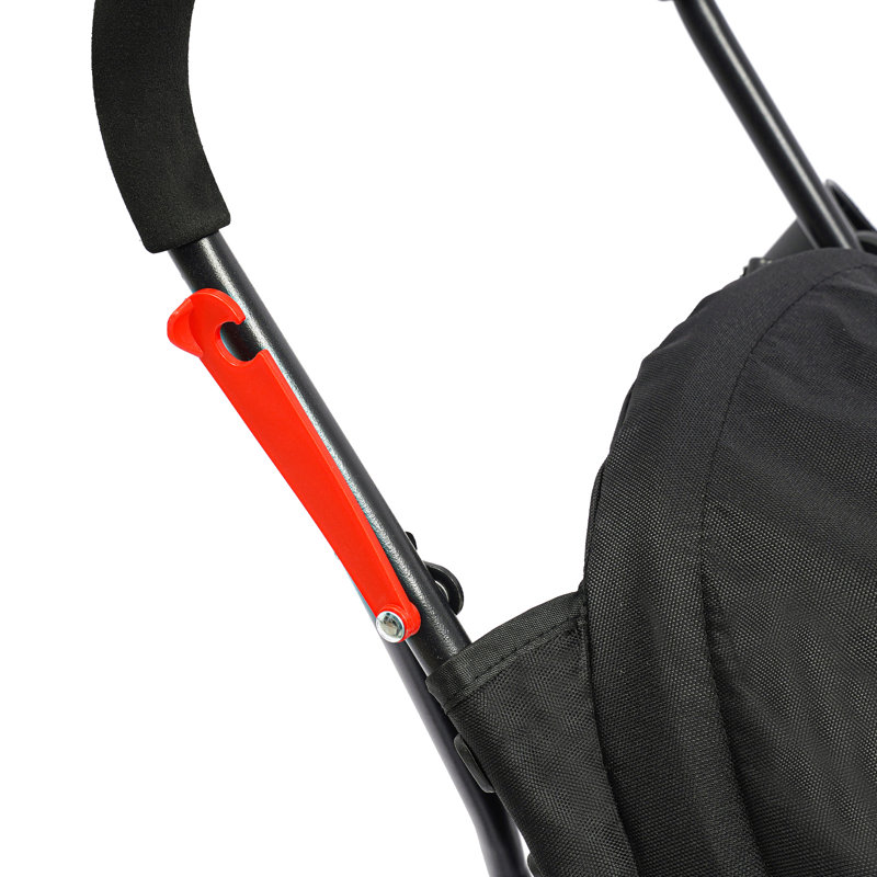 Poussette pliable pour animaux de compagnie pour petits et moyens chiens, Noir, noir, noir, noir