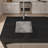 Durable Stainless Steel Single Bowl Undermount Kitchen Sink with Brushed Finish and Standard Drain Assembly