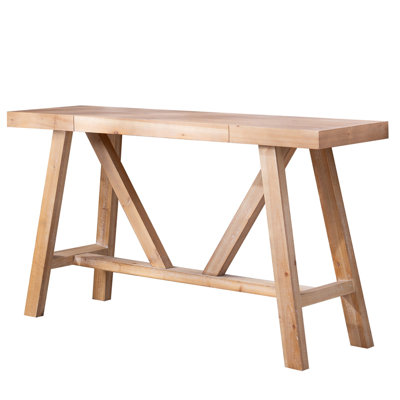 58.5" Farmhouse A- frame Wood Console Table