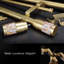 Tringle à rideaux double réglable Zaryan Gold-1343957641