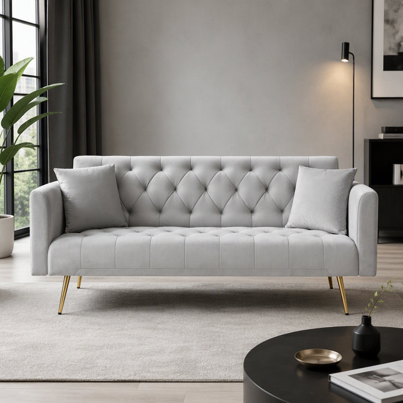 Canapé convertible polyvalent pour divers espaces, améliorant le confort et le style