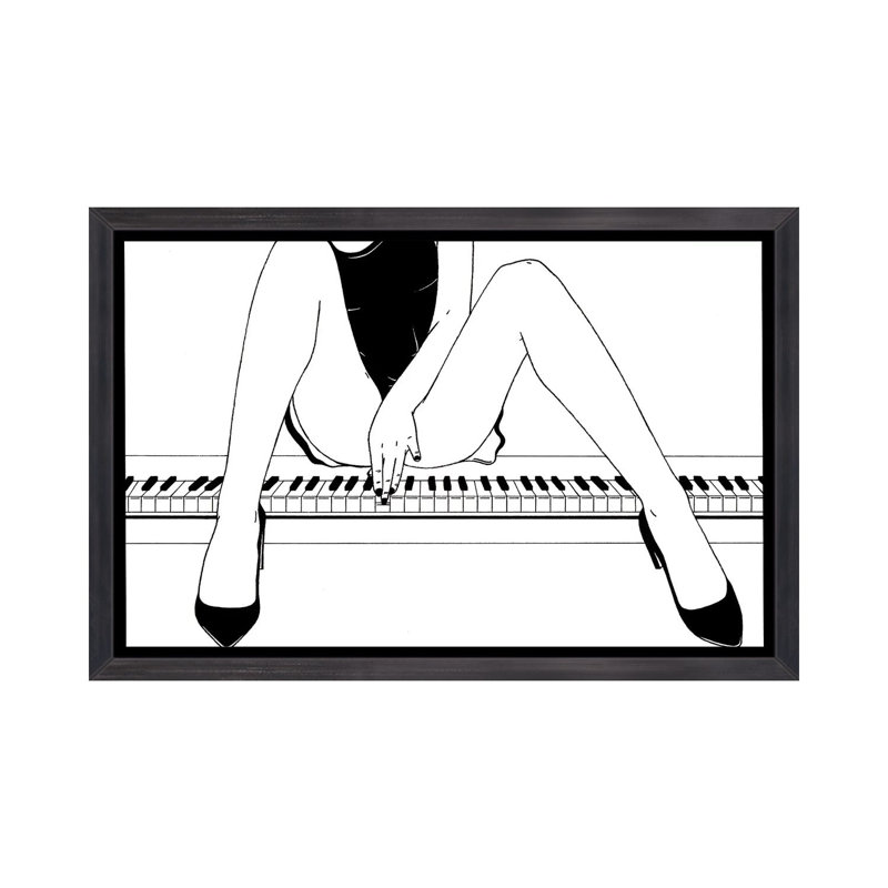 «Delicate» - reproduction d'art, H 26 po x l 40 po x 1,5 po, Cadre noir vieilli