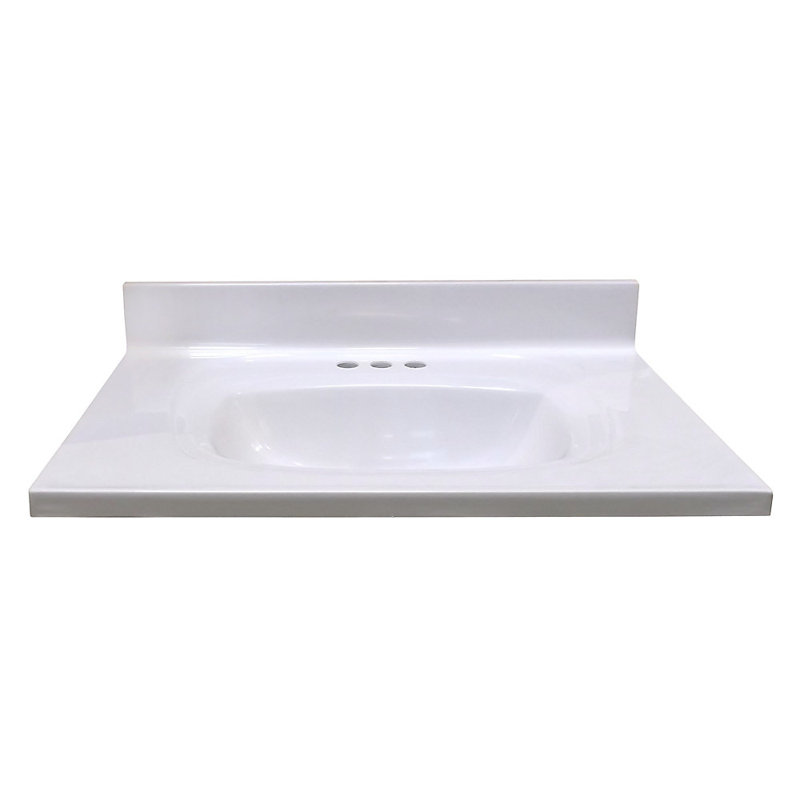 Plateau de meuble-lavabo simple 31 po