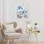 Art mural en toile grise et orange 16 "x 20"-55361776