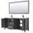 Daria 72'' Double Bathroom Vanity with Carrara Marble Top-97900765-97900769-97900764