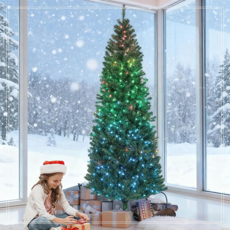 Arbre de Noël artificiel 7 pi, H 7 pi