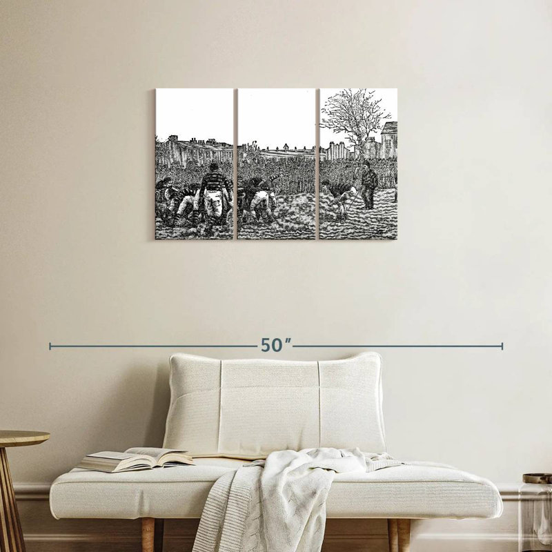 Rugby, 20" H x 33" W