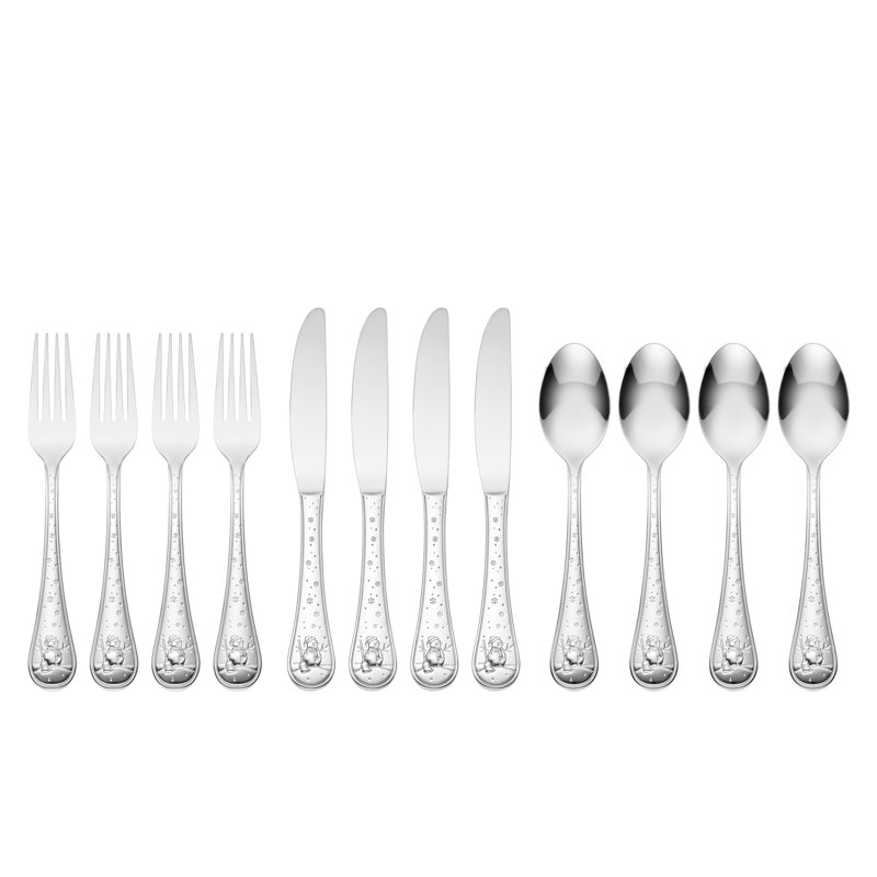Oneida Snowman 12-Piece Flatware Set, Service For 4