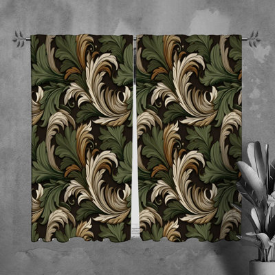 Paire de rideaux obscurcissant en polyester Miguelina