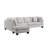 Hiran Overcast Gray 2-piece Chaise Sectional