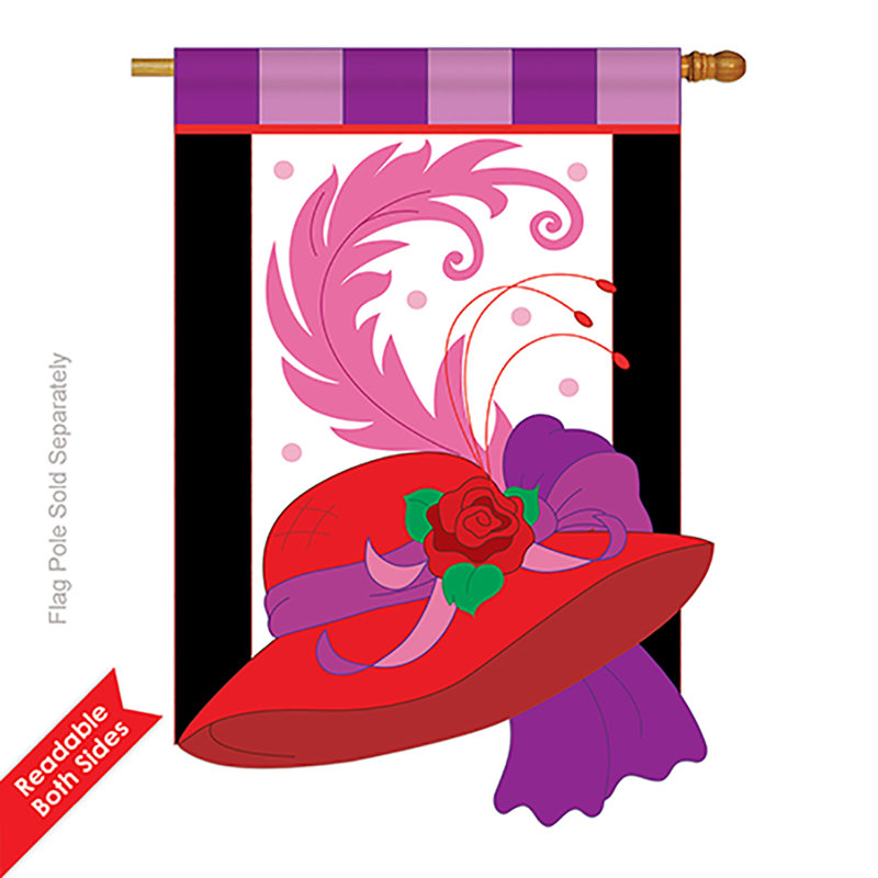 Le support d’inspiration du ruban applique un polyester de 2 côtés 40 x 28 po. drapeau maison