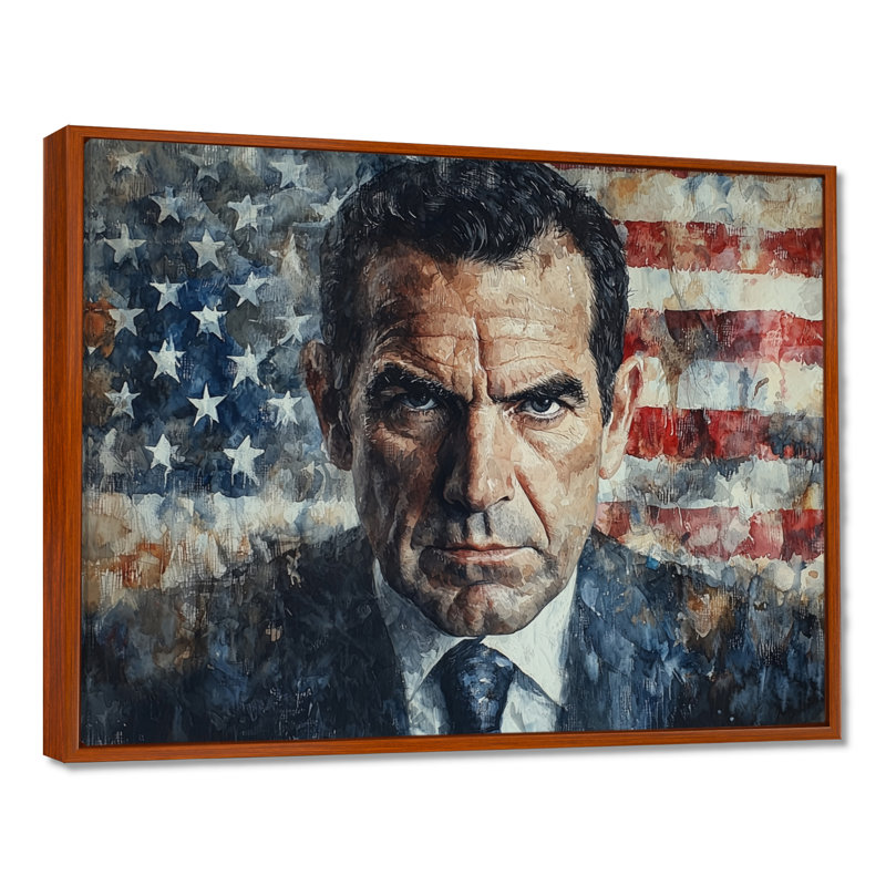 Steinar - Fashion Wall Art, H 30 po x l 40 po, Cadre flottant, Brun