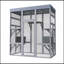 Cage d'extérieur en bois 62,6 po pour chats, grande enceinte pour chat avec toit imperméable, 2 maisons pour la sieste, plateformes et fil antirouille - Cage pour animaux sécurisée pour la cour ou le patio