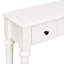 Console blanche By. 4 tiroirs et tablette ouverte. Finition pin rustique. Pin. Idéal pour les entrées, les salons et les couloirs. Assemblage rapide blanc. Style à 4 tablettes. Look rétro avec placage.-1258650790