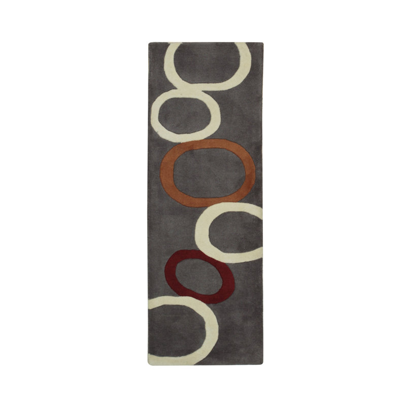 Celia Clara Gray Hand Tufted Wool Area Rug