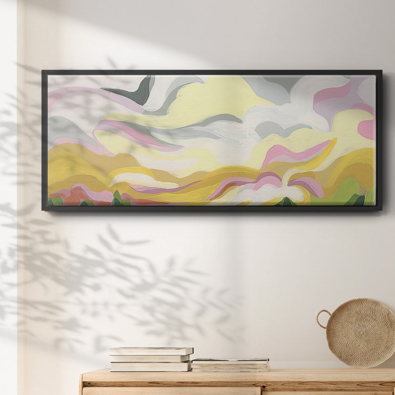 Vallery Swirl II- Framed Canvas