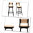 Chassady Swivel Counter Stool with Metal Frame-2111686570