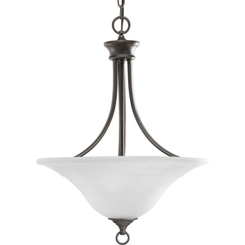 Luminaire suspendu bol 3 lumières unique Wanette, Bronze antique