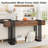 63 Inch Long Console Table, Extra Thick Industrial Sofa Table Behind The Couch Rectangular Entryway Table For Entrance Hallway Living Room, Entire Top Board & 4-pipe Legs-181800027-181800025