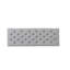 Bouton de rangement avec piqûre en losange v2 en tissu gris, pieds amovibles, l 51 po x P 17,5 po H 17 po pour le sous-sol - banc en tissu, siège de cave à vin-1210520511
