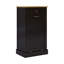 Armoire poubelle de cuisine inclinable à un tiroir et à un compartiment - Noir