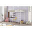 Lit mezzanine double en métal avec 2 tablettes et 1 bureau, noir-511297579-506562956