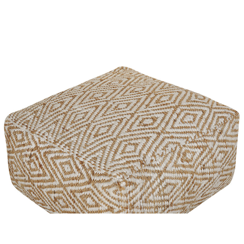 Schneck 60cm W Square Abstract Pouffe
