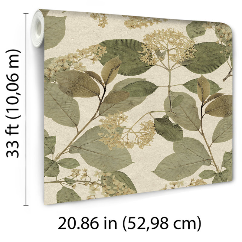 Papier peint Castanum Bloom, Vert