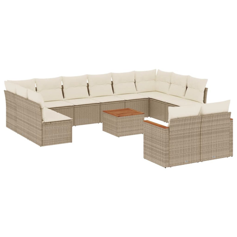 Ensemble de canapé de jardin Vidaxl beige