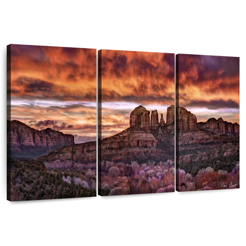 Nicci Pink Morning Glory IV, 32" H x 50" W
