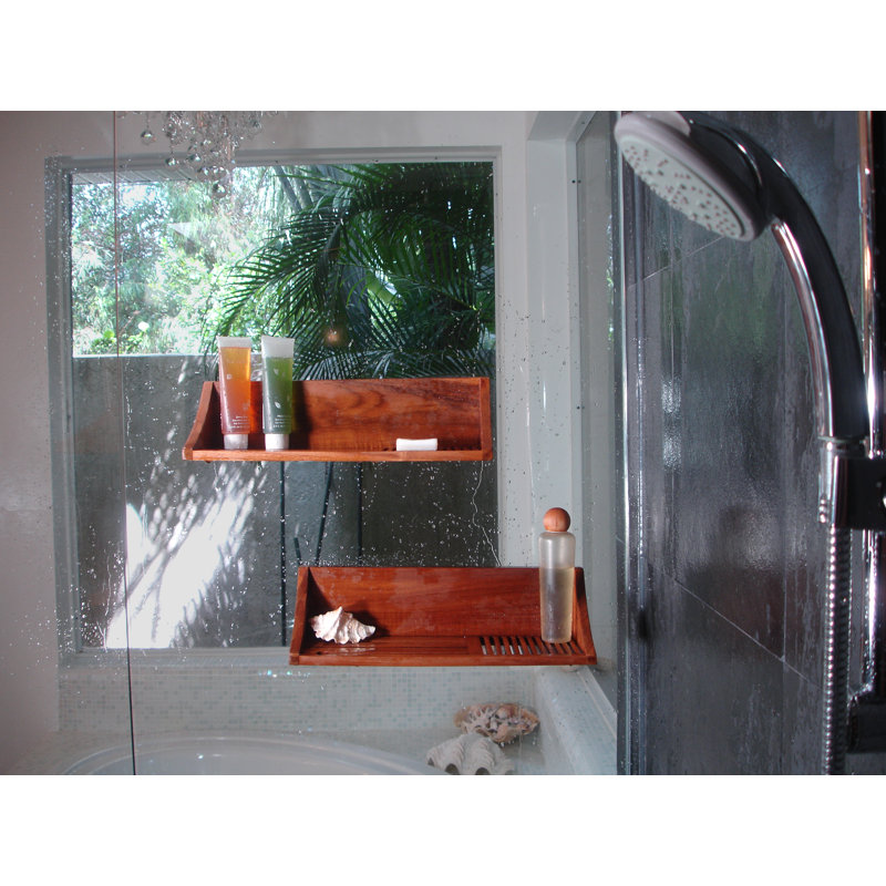 Spa Teak Floating Shelf