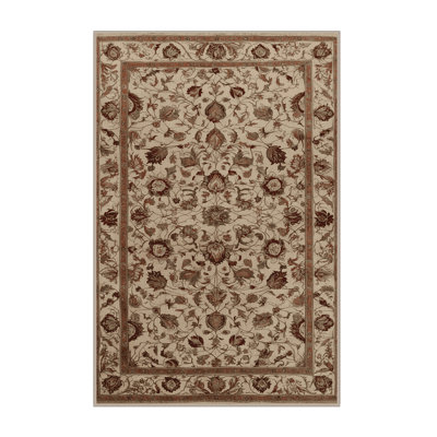 Tapis brun lavable à la machine